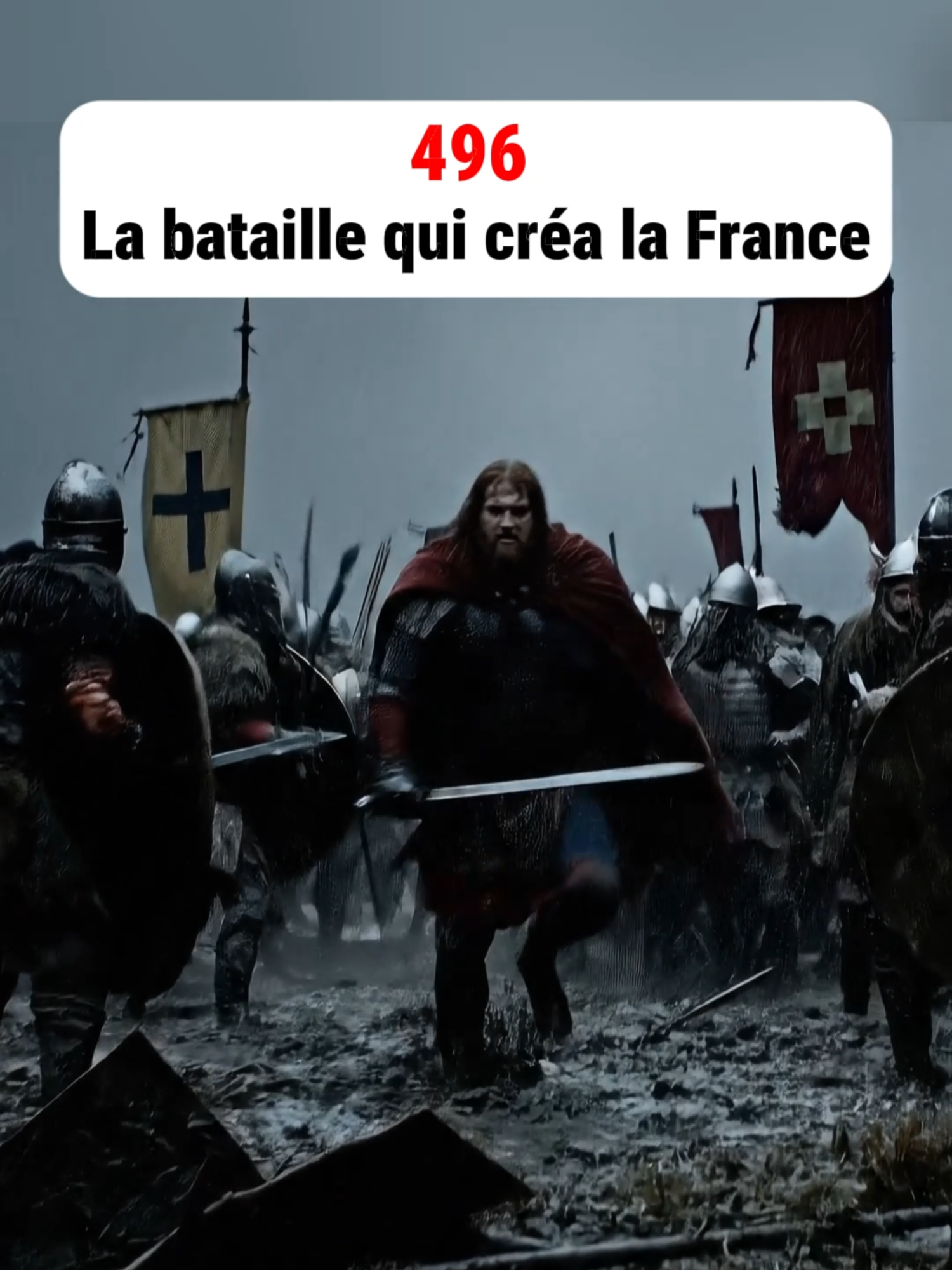 C’est sur ce champ de bataille que la France est née. Sous la pluie, dans la boue, Clovis fait un vœu qui changera l’Histoire… De simple chef de guerre à roi chrétien, ce jour-là, tout bascule. 🇫🇷 Le destin d’un homme est devenu celui d’un peuple. #Histoire #France #Clovis #MemoireDuTemps #TikTokHistoire #realcreator