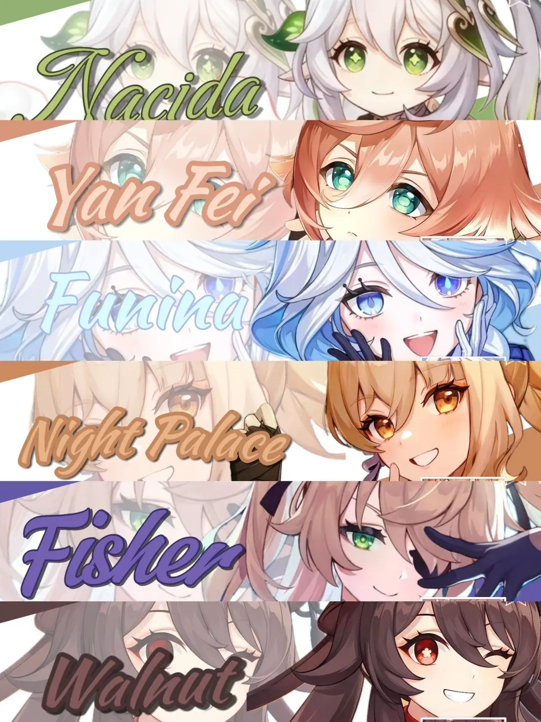 @秋月 @🌙我是睡睡貓💜(⁎⁍̴̛ᴗ⁍̴̛⁎)（終生愛上洛娜💕 @婷໒꒱💗 @千風 @小丑🤡 @𝓔𝓣柒七❧.  2不是朋友 #納西妲 #煙菲 #芙寧娜 #宵宮 #菲謝爾 