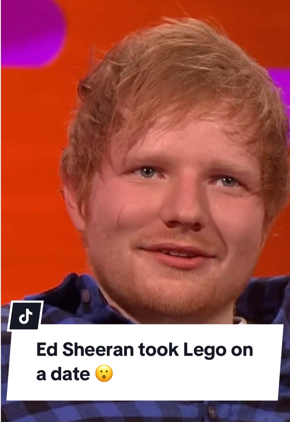 Ed Sheeran’s perfect date? Good chat… and a box of Lego 😂 🎥: @thegrahamnortonshowofficial