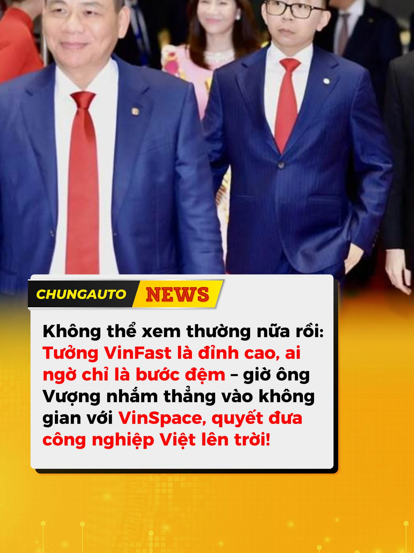 Không thể xem thường nữa rồi: Tưởng VinFast là đỉnh cao, ai ngờ chỉ là bước đệm – giờ ông Vượng nhắm thẳng vào không gian với VinSpace, quyết đưa công nghiệp Việt lên trời! Thông tin trên được Công ty cổ phần VinSpace nêu trong bản đăng ký thành lập mới doanh nghiệp. Theo đó, đơn vị này được thành lập ngày 3/11, với vốn điều lệ 300 tỷ đồng. VinSpace hoạt động ở 6 ngành nghề, nổi bật là sản xuất máy bay, tàu vũ trụ, vệ tinh viễn thông, vận tải hàng hóa hàng không. Ông Phạm Nhật Vượng, Chủ tịch Vingroup nắm giữ 71% vốn công ty này. Tập đoàn Vingroup là cổ đông lớn thứ hai của VinSpace, sở hữu 19% cổ phần. Số vốn còn lại thuộc về hai người con của ông Vượng. #viral #chungauto #viralreels #fypシ゚ #ev #thinhhanh #oto #xuhuong #vinfast