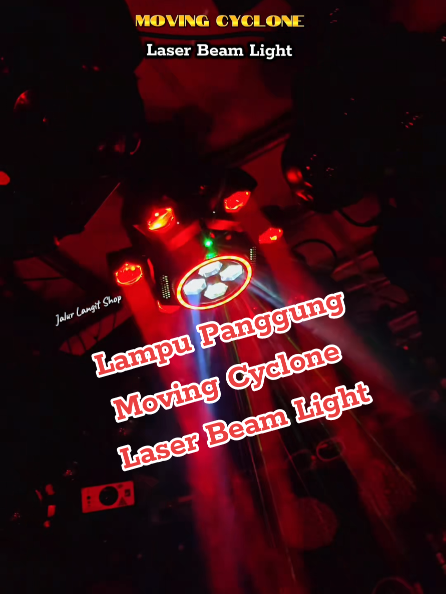 Lampu Panggung, Moving Cyclone Laser Beam Light.  #lampupanggung #movingcyclone #lampudisco 