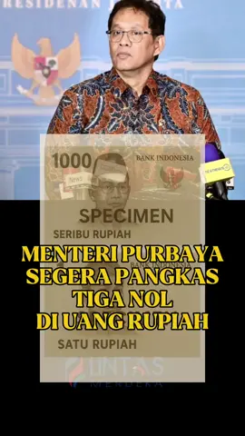 Setelah menjadi wacana di setiap rezim pemerintahan, akhirnya Menteri Keuangan Purbaya, memastikan akan segera melakukan redenomisasi atau penyederhanaan nilai mata uang. Jika berlaku, pecahan Rp 1000 akan menjadi Rp 1. #uang #moneytok  #rupiah #bankindonesia #purbaya 