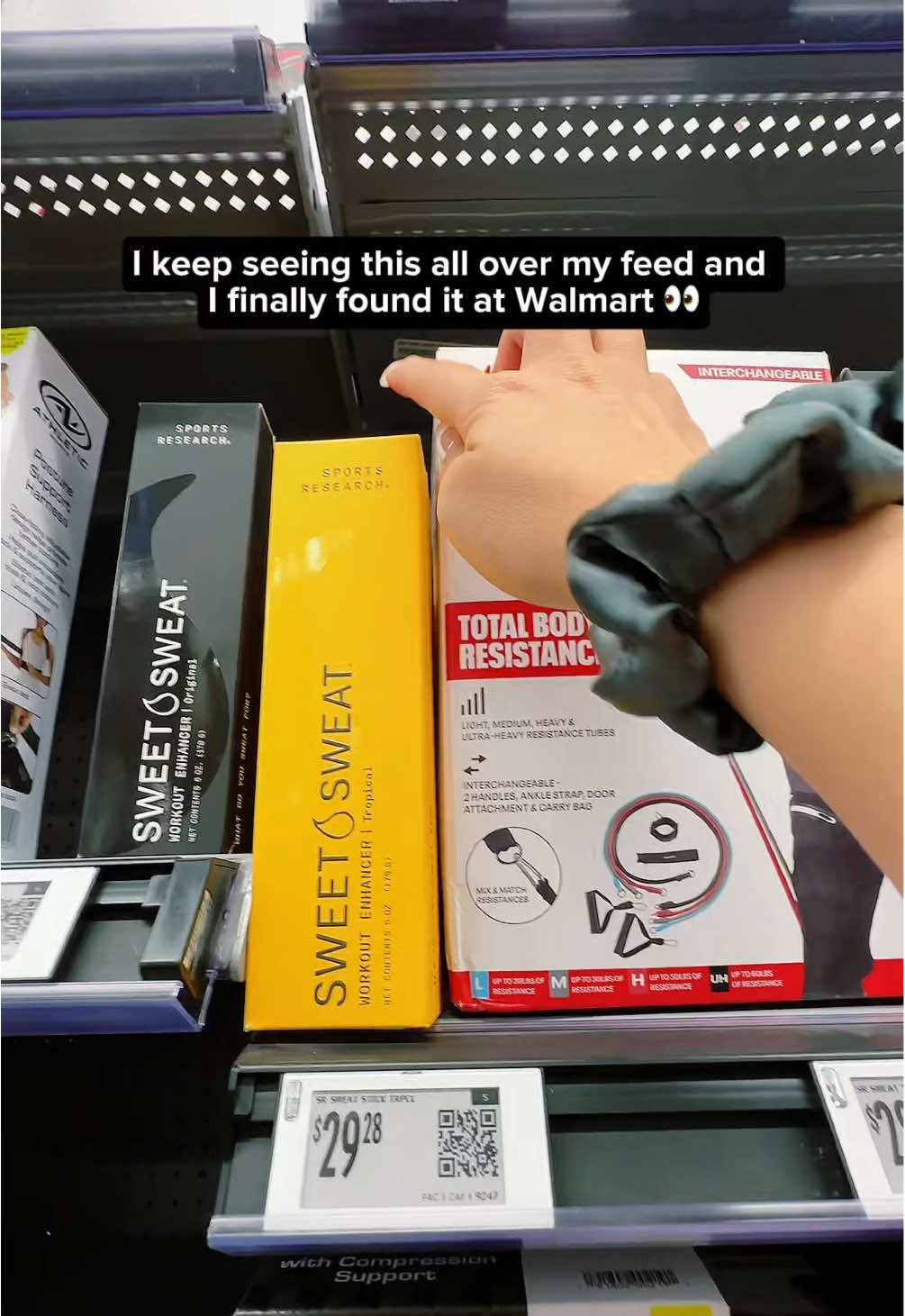 I’ve been seeing Sweet Sweat everywhere and finally found it at Walmart 👀 It’s the perfect boost for my workouts, grab yours before it sells out! @Sweet Sweat #SSPartner  #SweetSweatxWalmart #sweetsweat 