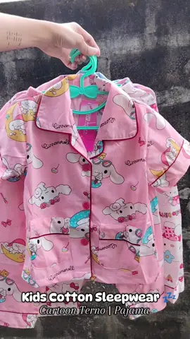 Malambot ang tela at hindi mainit sa katawan, Kaya gustong gusto ng Anak ko😍😘 #kidssleepwear #cartoon #cotton #ternopajama 