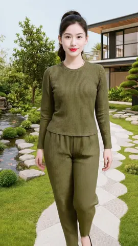 SET Đồ giữ ấm, đồ dài thu đông, đồ BỘ Ủ KEM XÔP NHẬT TAY DÀI