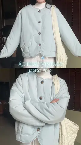 đơn giản mà có gu 🩵🤍 #OOTD #jacket #winter 