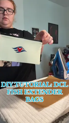 DIY tutorial: 🧺 DCL Fish Extender Cosmetic Bags #disneycruise #fishextender #dcllogo #easydiy #creatorsearchinsights 