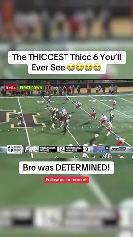 Is this the THICCEST Thicc 6 you’ve ever seen? My man WAS NOT gonna leave that field without 6 points 