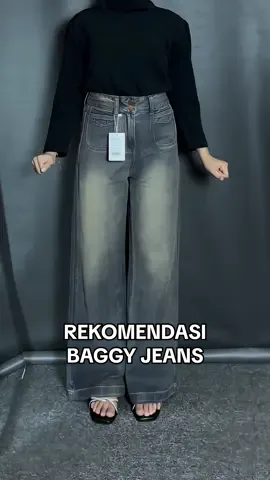 Emang boleh celana baggy jeans secakep ini ? #baggyjeans #jeanswanita #celanabaggy #baggyjeansoutfit #jeanshighwaist 
