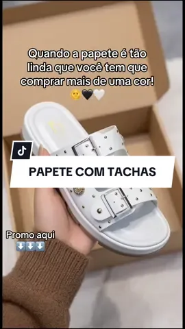 Papete com tachas #papete #sandalia #TikTokShop1111BR #Tiktoktshopblackfridaybr 