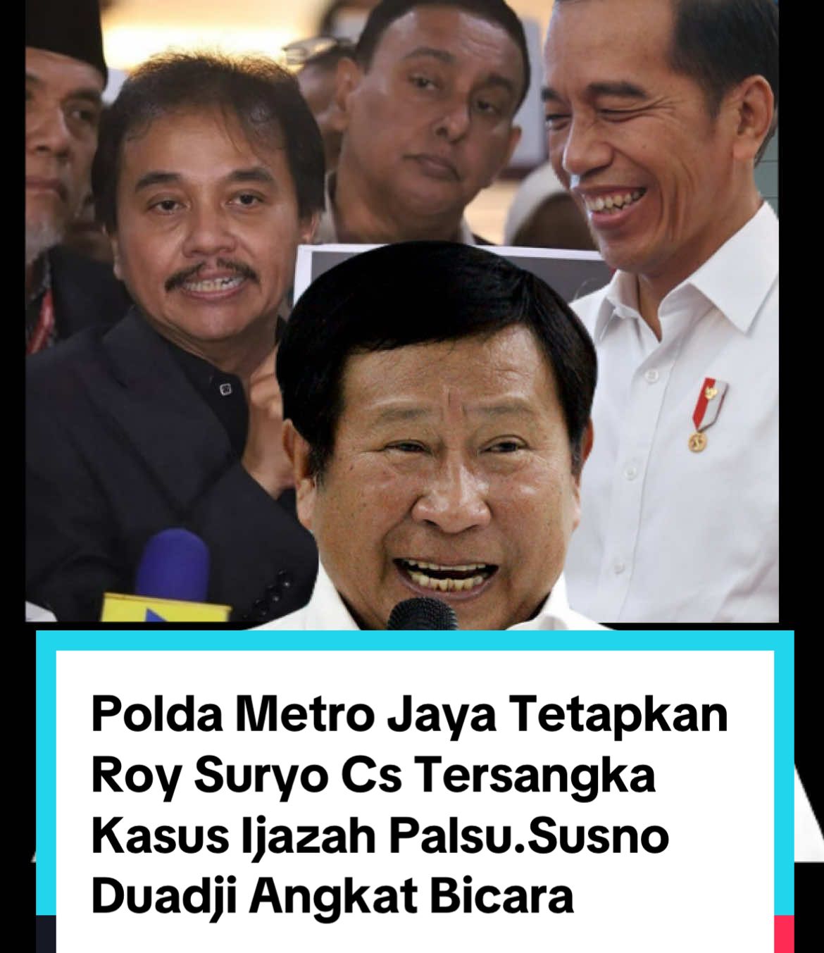 Polda Metro Jaya Tetapkan Roy Suryo Cs Tersangka Kasus Ijazah Palsu.Susno Duadji Angkat Bicara #roysuryo #kasusijazahpalsujokowi #susnoduaji #beritaterkini #beritaviral 