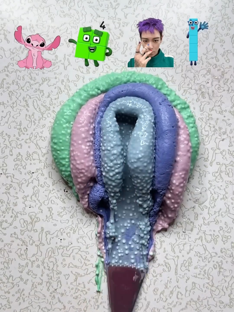 Guess the final mixed color #colormixing #mixing #satisfying #fyp #tiktok #asmr 