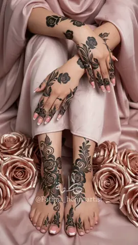 Matching hands and legs design watch full tutorial on my YouTube channel 