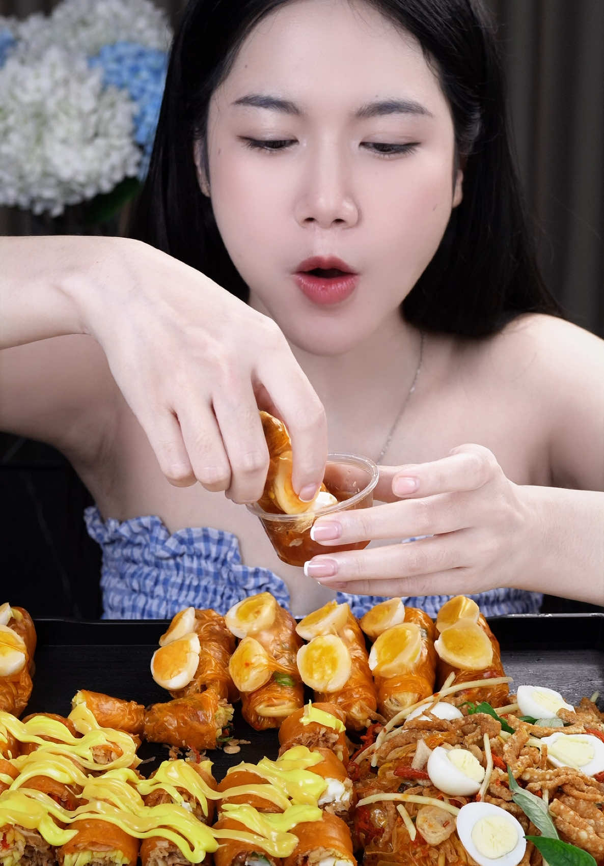 Mukbang bánh tráng cùng mình nha #mukbang #asmr 