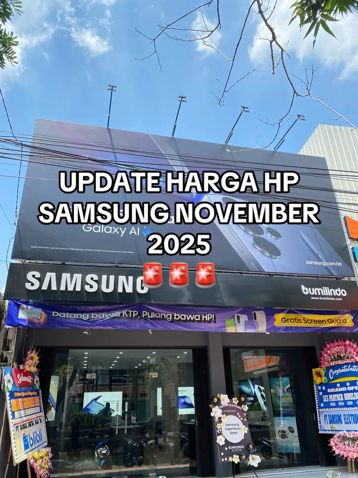 📍Samsung Store by Bumilindo Klaten Jl Pemuda No.11, Sebelah Ilufa Accessories  Bisa Cicilan & Tuker Tambah WA : 085878770794 (Dul)