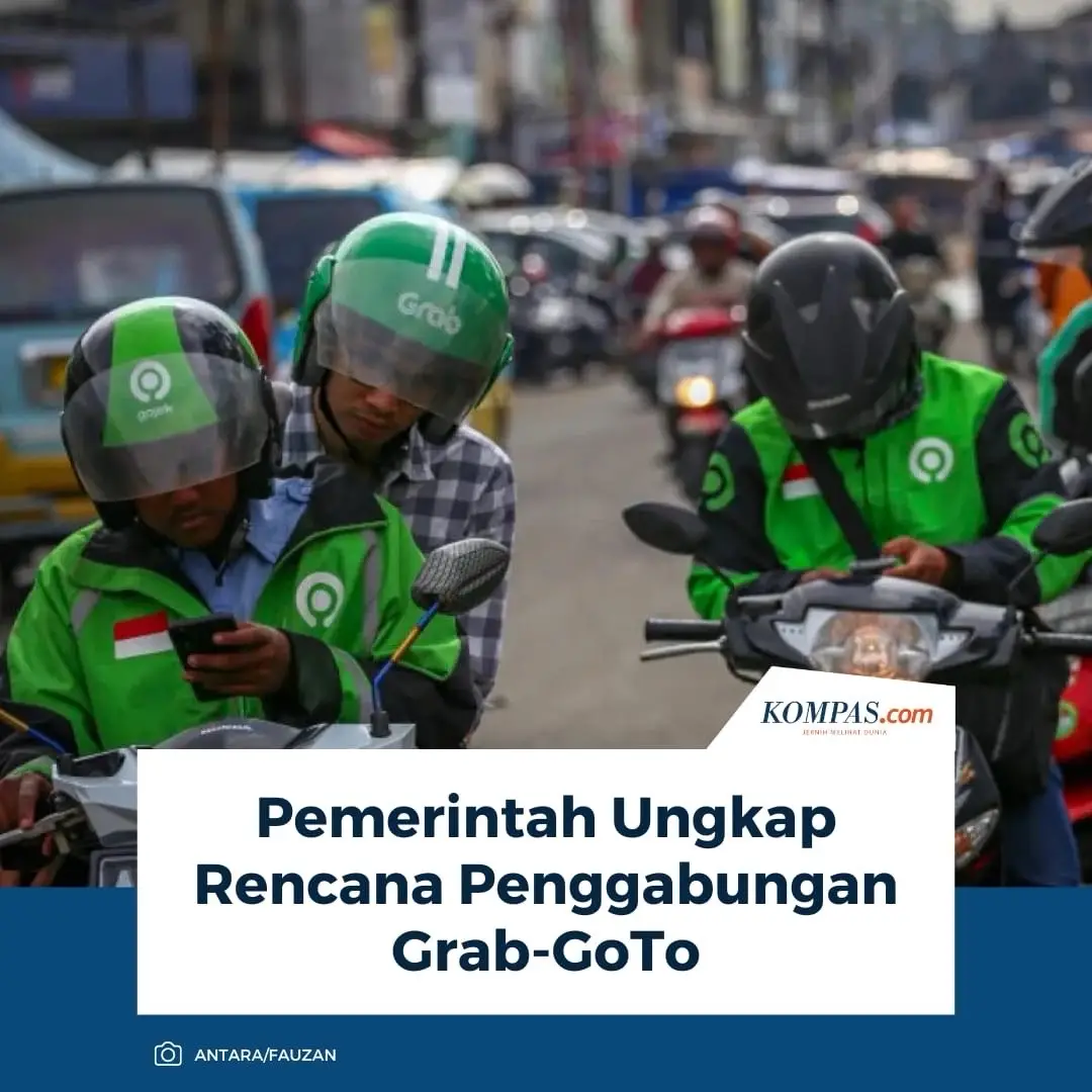 Menteri Sekretaris Negara (Mensesneg) Prasetyo Hadi buka suara mengenai kabar penggabungan dua raksasa teknologi yakni Grab dan GoTo (PT GoTo Gojek Tokopedia Tbk).  Prasetyo membenarkan adanya rencana penggabungan Grab dan GoTo, yang kini menjadi pembahasan pemerintah. 