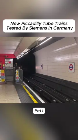 New Piccadilly Tube Trains Tested By Siemens In Germany #viral #future 