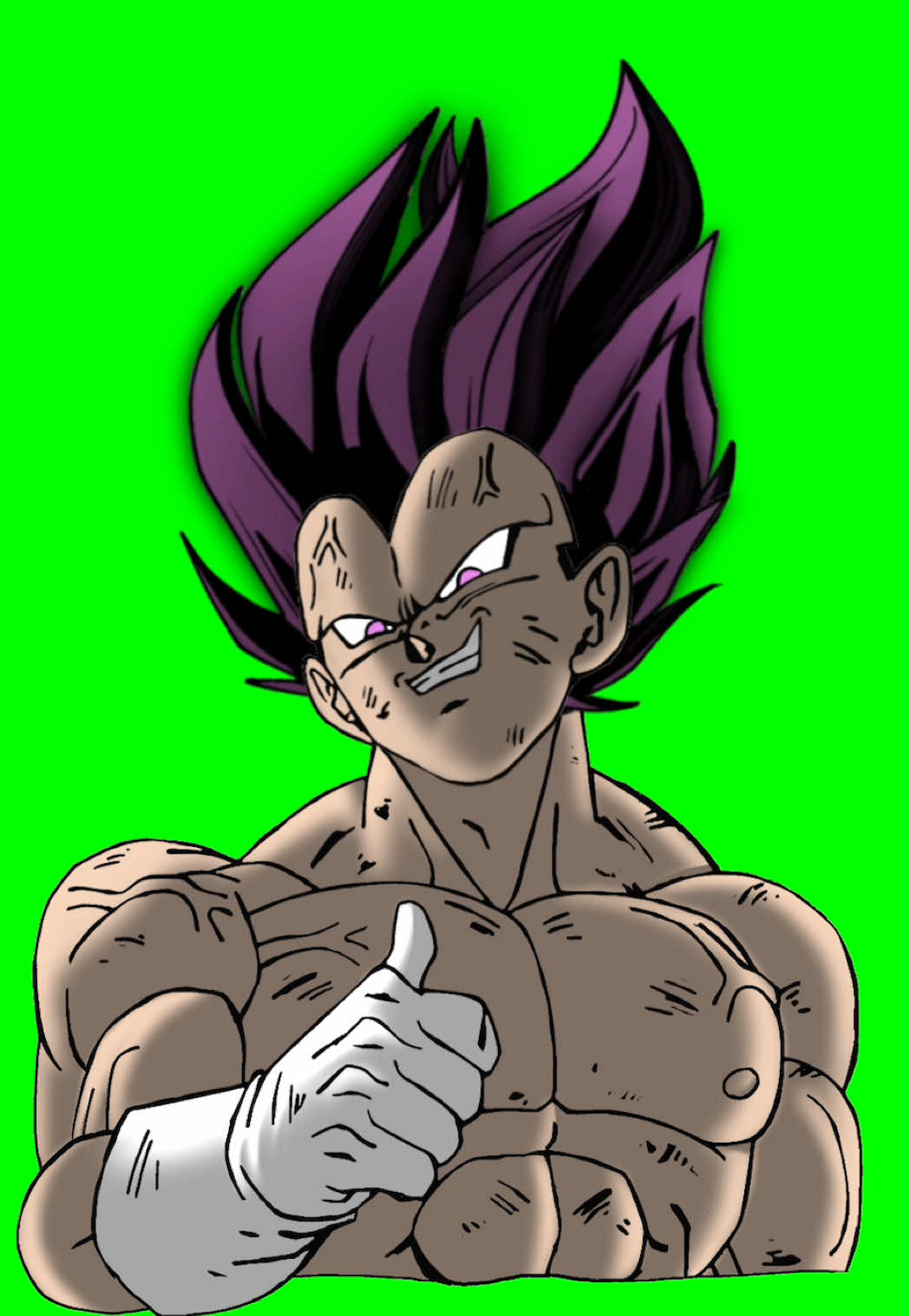 vegeta gothan animation #vegeta #goathan #greenscreen #dragonball #mangaedit 