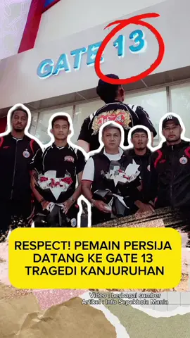RESPECT! pemain persija menyempatkan diri berkunjung ke gate 13 #persija #arema #kanjuruhan #gate13 #viral 
