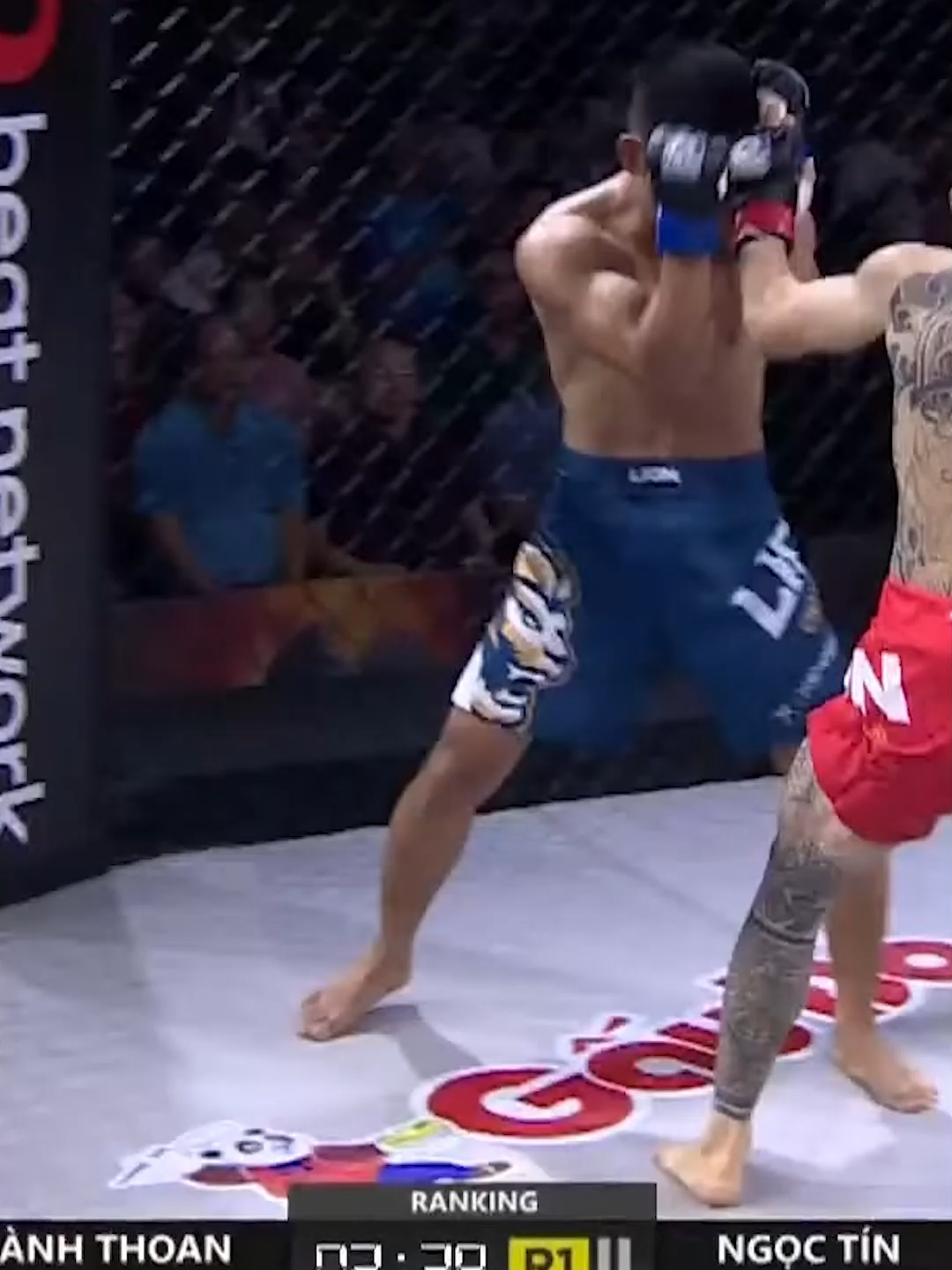 Nguyễn Thành Thoan knockout Huỳnh Ngọc Tín ở hiệp thi đấu thứ nhất #lc28