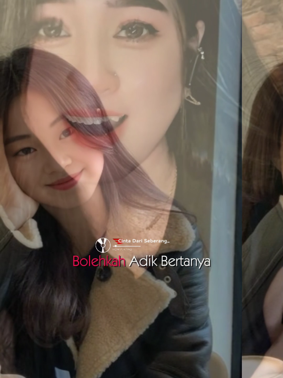 Ku pandang pandang Abang dari seberang...🥰 #liriklagu #cintadarisebrang #overlaylyrics #fyp #CapCut 