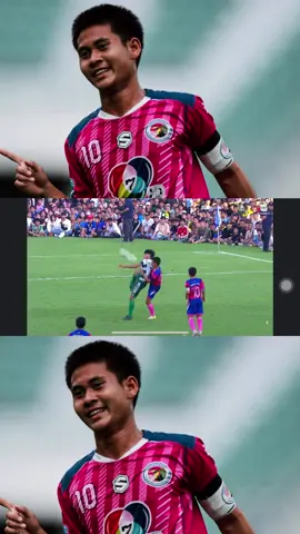 จำชื่อเด็กคนนี้ไว้ให้ดี กัปตันบิ๊ก #พายักสีพะนม🇱🇦 นิ่งมืออาชีพสุดๆ โดนเตะลุกขึ้นยิ้ม สุดยอดมากครับ #อบจชัยนาท #ฟุตบอล7สี 