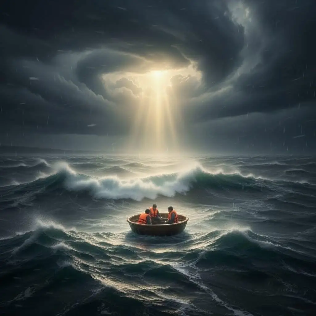 Chuyện Lý Sơn, ly kỳ hơn cả phim Hollywood. 1 người đàn ông rơi xuống biển, đúng ngay thời điểm siêu bão tố ập đến.  2 người đàn ông nhân nghĩa trên đảo, lao trên thúng ra cứu. Và cả 3 ko thể vô bờ. Bị sóng đánh cuốn trôi ra xa.  Tàu lớn được huy động. Nhưng sóng to gió lớn, hoạt động cứu hộ phải dừng lại.  Sau bão, trực thăng, tàu biên phòng, phương tiện hiện đại dồn hết về với hy vọng mong manh. Và tưởng như mọi thứ đã kết thúc.  Vậy mà từ trưa tới giờ, liên tục 3 tin vui tới nghẹt thở, họ đã kiên cường trên biển suốt gần 48 tiếng bão gió đúng chất của những ngư dân can trường, và được cứu giúp bởi tàu hàng hải, tàu đánh bắt cá ngay trên biển.  Ko phải hoa mỹ, nhưng đất này, cha ông từ thế kỷ 17, chỉ với 5 chiếc thuyền câu, mà đã đi 3 ngày 3 đêm ra check in, định vị Hoàng Sa lên bản đồ nước Việt, thì vượt trên sóng gió, vẫn khí chất kiểu “để tôi chỉ đường đi cứu tiếp anh em tôi” là hiểu … Biển dã mênh mông nhưng cộng đồng và lồng ngực của ngư dân mình thiệt rộng lớn! Biết ơn 🥰 📷AI #ĐảoLýSơn