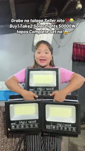 Buy1 Take2 Solar Lights 50000W Complete Set na😱 #solarlights #solar #solarlightsoutdoor #solarlightsindoor #solarlightsbuy1take2 