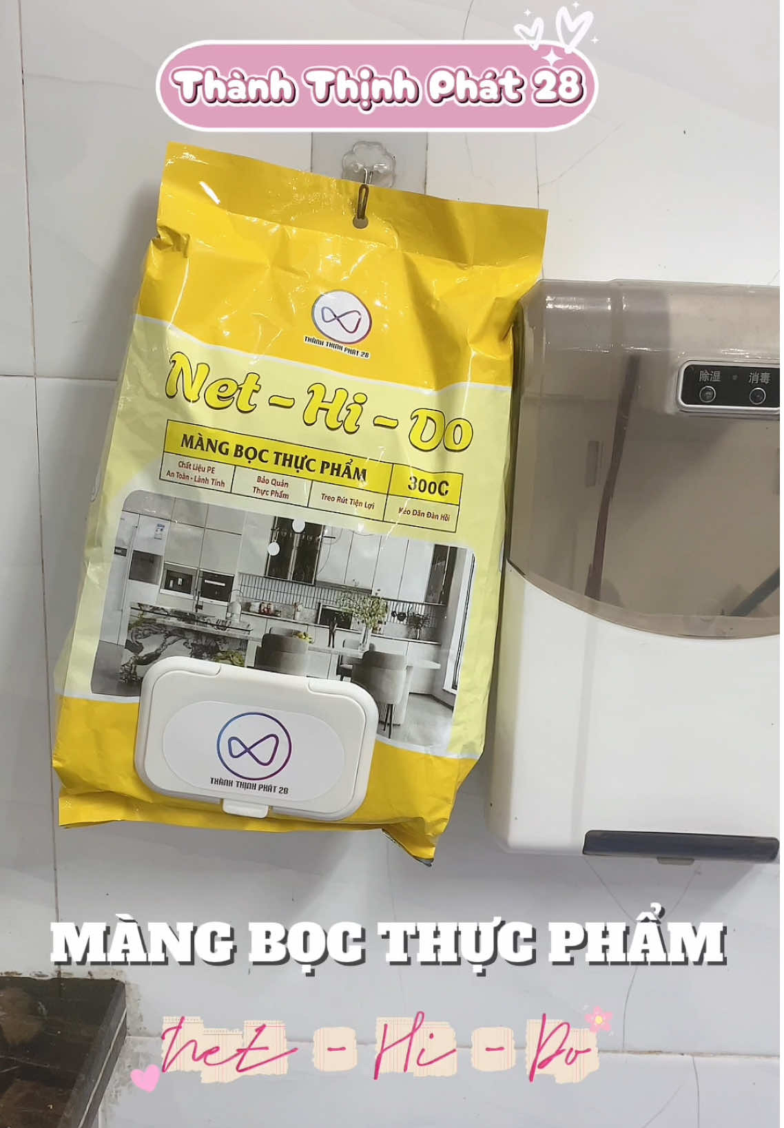 Màng bọc thực phẩm Net- Hi-Do nhà Thành Thịnh Phát treo tường tiện lợi #xuhuong #mangbocthucpham #thanhthinhphat #dodungnhabep #mangbocthucphamthongminh 