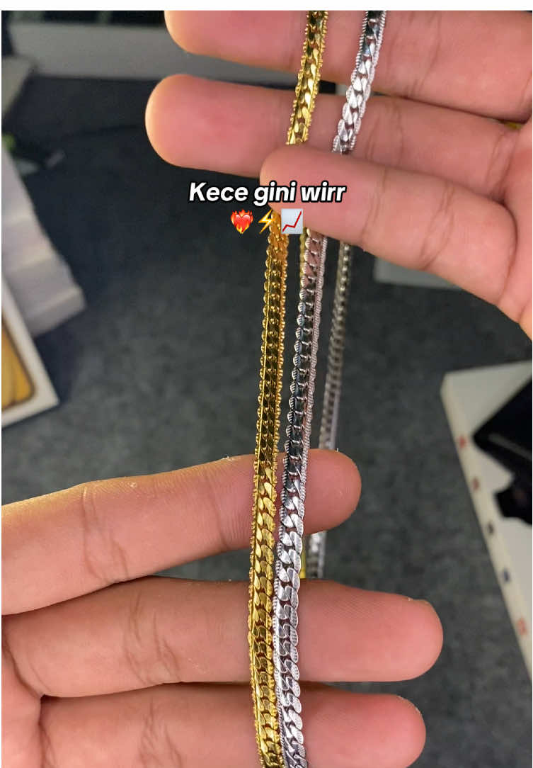 Kalung titanium anti karat model sisik naga