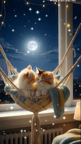 🐱🌙 Доброй ночи ✨  Судесных снов 🌌💤 Сладких снов 😴🌠💖  #добрыепожелания #добройночи #добрыепожеланияотВики #спокойнойночи #котики 