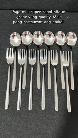 Super bet na bet ko ‘to! Grabeeee ang kapal nito. Sulit, pangmatagalan #spoonandfork #spoon #fork #spoonandforkset 