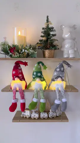 Glowing Gnomes Christmas Decor 🎅🎄 #christmasdecor #christmas #gnomes 