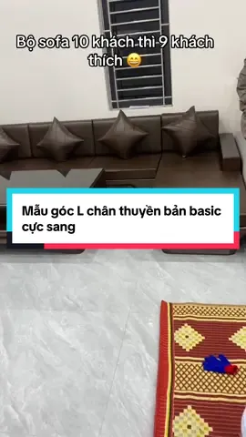 Bộ sofa góc L chân thuyền bàn giao cho A Phú ở hải dương hàng đặt size 3m5 x 1m8 gỗ sồi nga #sofago #noithatdep #banghephongkhach #sofadepgiare #xuhuong 