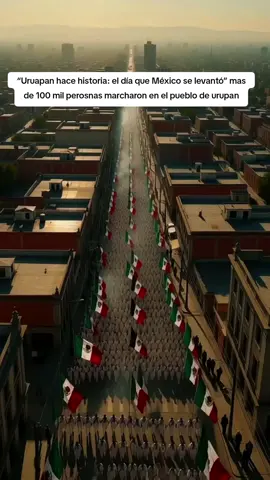 “Uruapan hace historia: el día que México se levantó” mas de 100 mil perosnas marcharon en el pueblo de urupan #uruapan #marcha #méxico #carlosmanzo  #noticias 