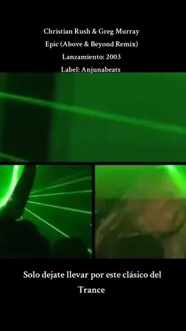 Christian Rush & Greg Murray - Epic (Above & Beyond Remix) Lanzamiento: 2003 Label: Anjunabeats  Classic Trance  #trancemusic #clasictrance #trancefamily #edm 