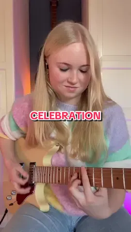 Celebration 🎊🎸 #koolandthegang #guitartok #electricguitar #guitarcover #fyp 