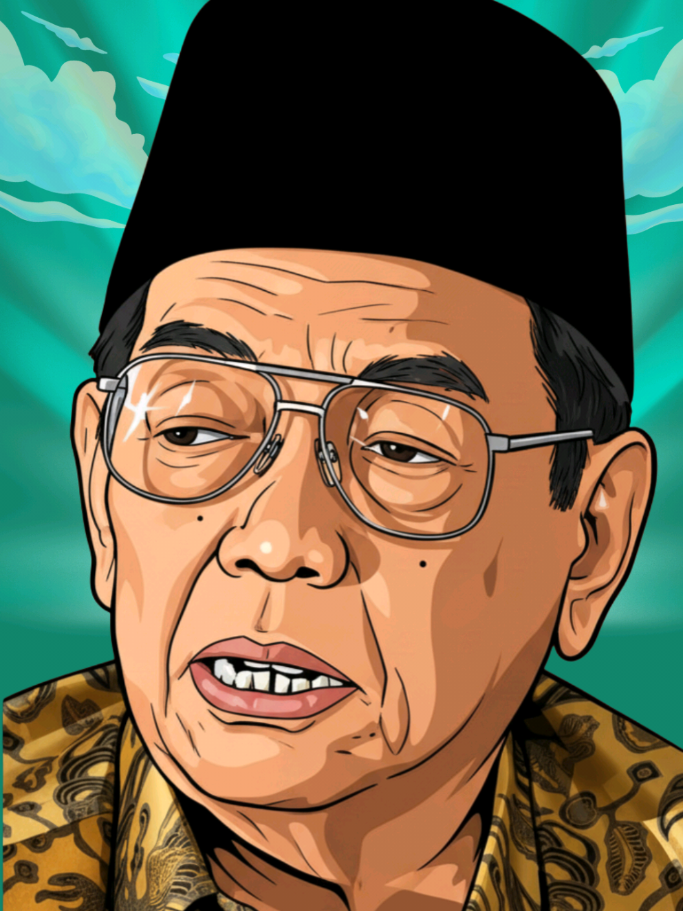 GUS DUR DAN SOEHARTO Di masa awal Orde Baru, Gus Dur sempat menjadi bagian dari kalangan intelektual muda NU yang melihat perlunya stabilitas nasional setelah kekacauan 1965.  Namun, seiring waktu, ia mulai mengkritik keras kebijakan Soeharto yang otoriter dan mengekang kebebasan berpikir.  Gus Dur menilai bahwa pembangunan tanpa keadilan dan kebebasan hanya melahirkan ketimpangan sosial serta ketakutan politik.  #gusdur #gusdurian #nahdliyin #nahdlatululama #soeharto 