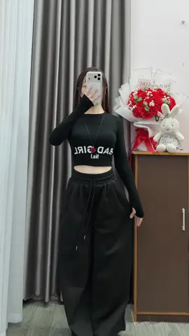 Quần nỉ ống rộng bản cạp to #quanni #quanniongrong #thoitrangnu #xuhuong #thinhhanh 