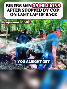 Breaking news: Bikers Win 3$ Millions After Stopped By Cop On Last Lap Of Race #cops #copsoftiktok #new #biker #usa 