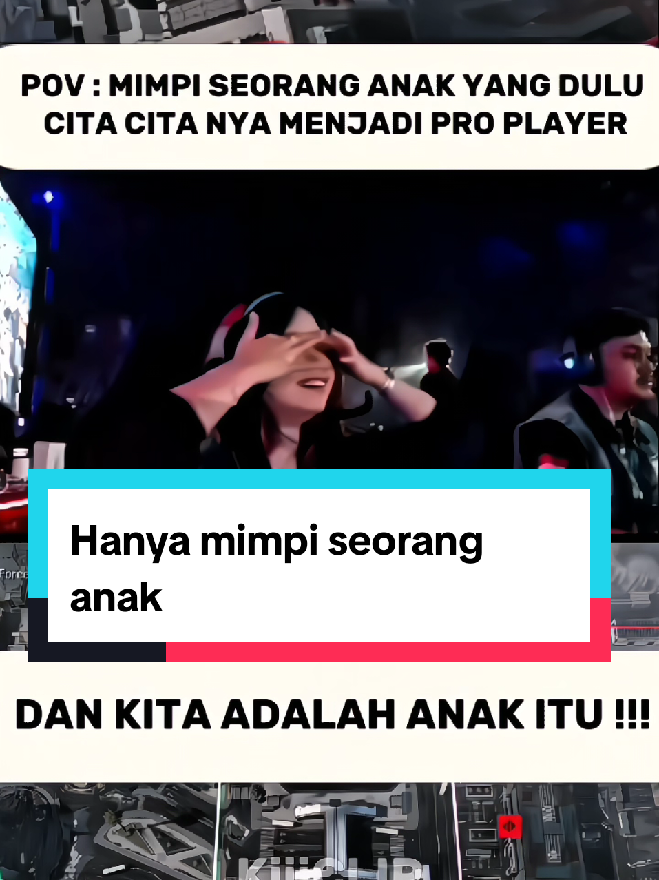 Absen yang dulu cita cita nya jadi pro player dan bisa main di stage gede btw semangat kak @Gagitusil dan b2f kasih paham AAA clan itu #gagitusil #sisil #b2f #aaa #yb 