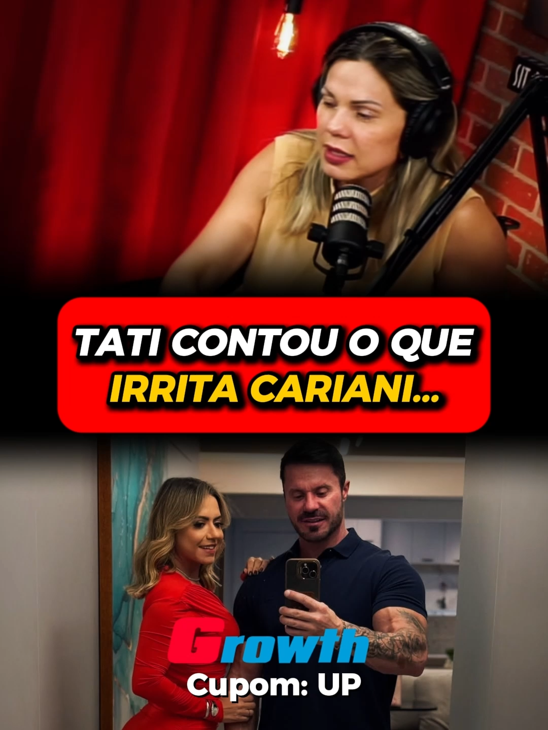 🏷️ Cupom “UP” na @growth.supplements  . . . #renatocariani #taticariani