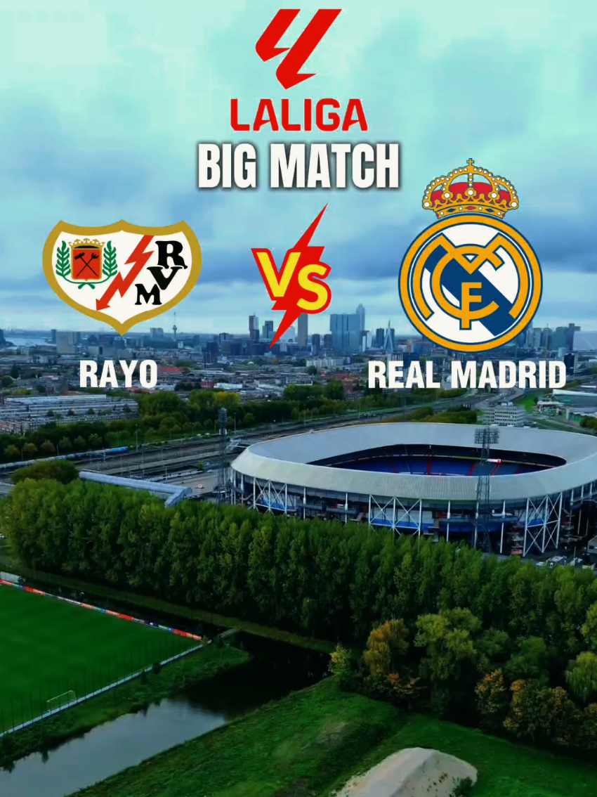 🚨LALIGA   ⚽:Rayo vs Real Madrid 📆:Minggu,9 November 2025 ⏰:22.15 WIB 🏟:Campo de Fútbol de Vallecas  #laliga #realmadrid #halamadrid #madridista #rayo 