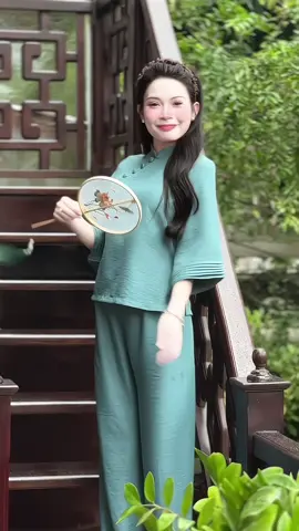 💥 Tết này không cần cầu kỳ, set lam là đủ 💙#đồlamđichùa #setđồlam #đồđilễ #lễTết2025 #đầunămđẹpxinh   