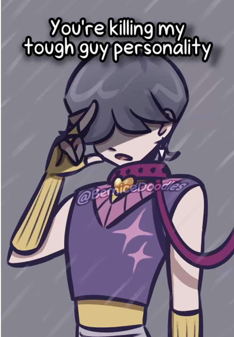 he got that dog in him 🐺🐕 i like drawing mystery with little dog ears mwehehe :33 #kpopdemonhunters #kpdh #zoeystery #zoeykpopdemonhunters #fyp 