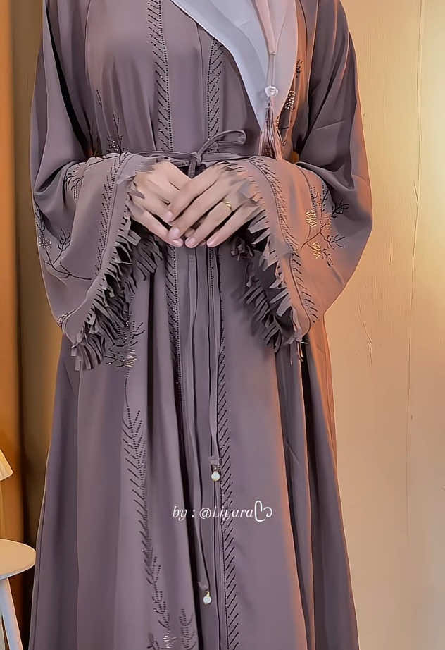 hania abaya warna mocca 🤎 #abaya #abayagirls #abayastyle #abayafashion 