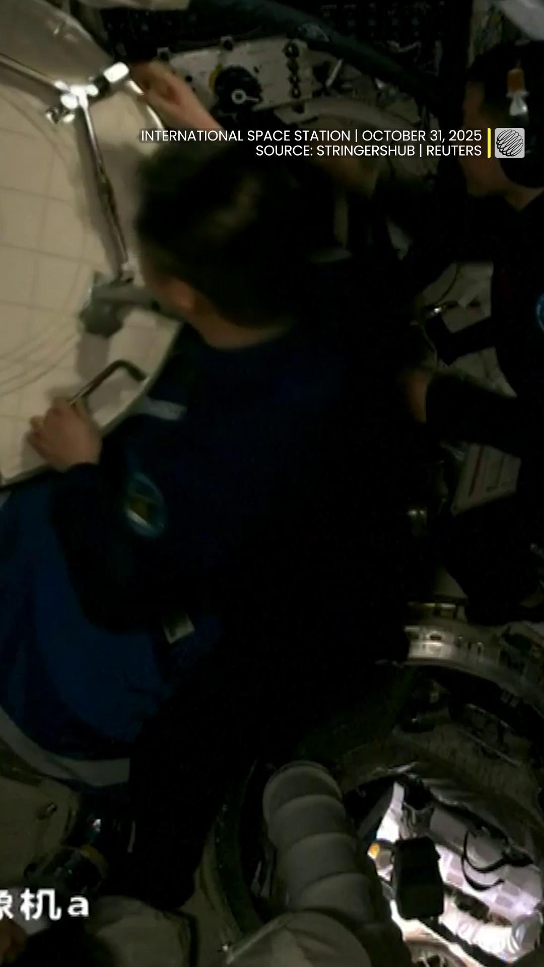 Three astronauts will be involuntarily extending their stay aboard China's Tiangong space station after space debris appears to have struck their return module.