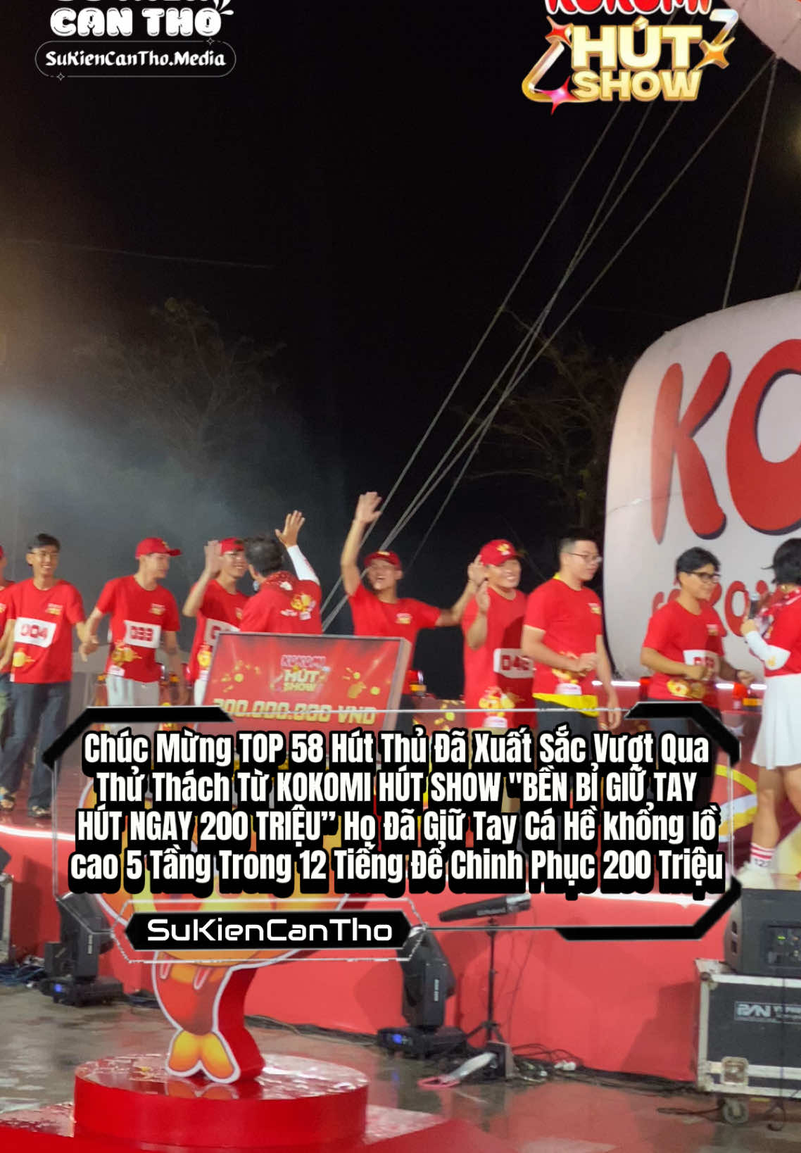 Chúc mừng TOP 58 Hút Thủ xuất sắc “BỀN BỈ GIỮ TAY-HÚT NGAY 200 TRIỆU