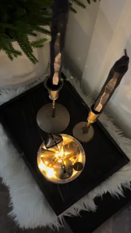 A little moment for the hallway ✨ She needed just a touch of twinkle too.  All links in bio- #holidayhome #fyp #christmas #holidaydecor #christmasdecor 