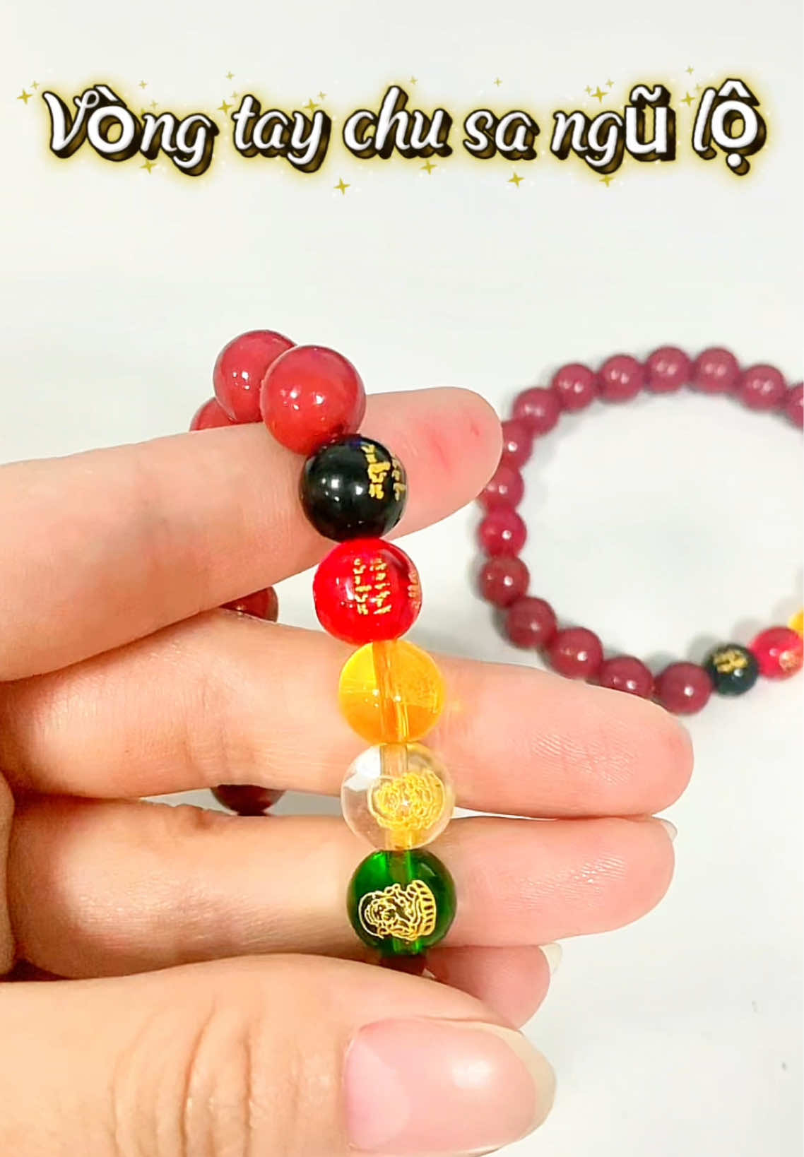 Vòng tay ngũ sắc thần tài #vongtaynang #vongtayphongthuy #vongtaynu #vongtaynam 